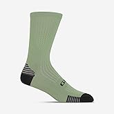 Giro HRc+ Grip Unisex Adult Training & Racing Cycling Crew Socks - Grey Green (2021), X-Large