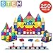 Best Choice Products 250-Piece 3D Magnetic Tile Play Set w/ 4 Figures and Railroad Accessories