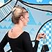 Adjustable No-Slip Hair Clip for Thick, Curly, Wavy Hair - Put Your Hair Up in Seconds with No Damage, Creases, or Pain - Comfy UpDo, Ponytail, French Twist, Bun (Blue Large)