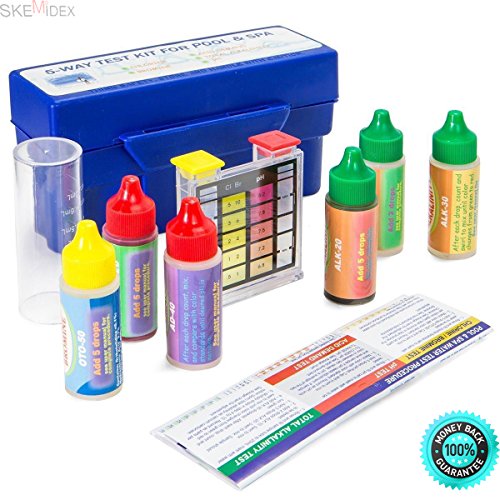 Buy SKEMiDEX 5 Way Swimming Pool Spa Water Test Kit CHLORINE BROMINE pH