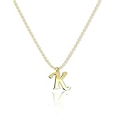 Britier 14K Gold Plated Necklace for Women, Dainty Gold Heart/Initial A/K Pendant Necklace, Non Tarnish, Stainless Steel, Fashion Accessories Trendy Gold Jewelry, Love Gift for Birthday, Christmas.