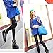 Urparcel Women Black Punk Knee Rivet Stud Spike PU Leather Inset Legging FFT115