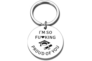 KINMES Funny Graduation Gifts for Him Her Class of 2024 Keychain Gifts High School College Master Phd Graduation Gifts for Nurse Lawyer Student Bulk Graduate Gifts for Son Daughter 2024 Senior Night Gifts