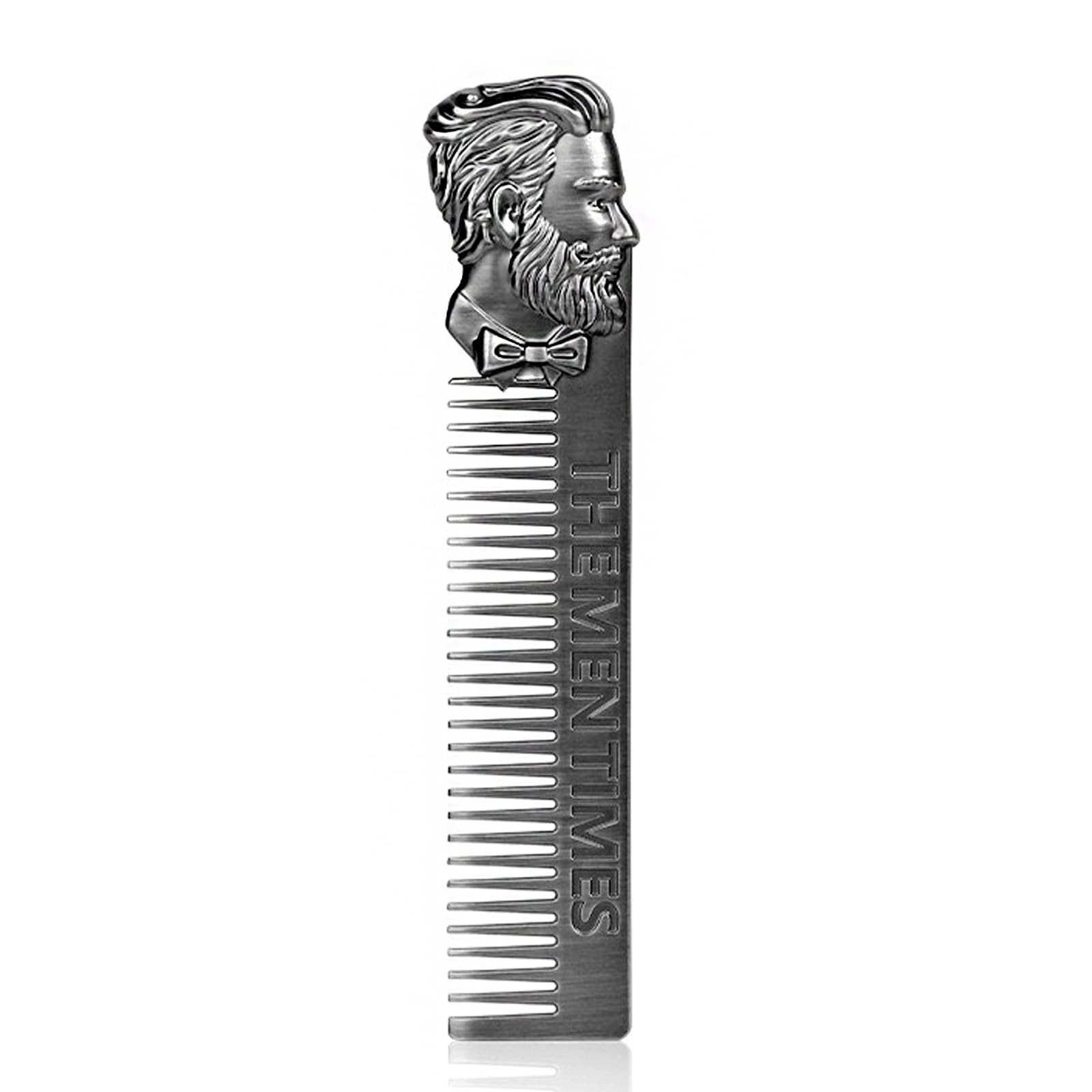 Metal Beard Combs, Fine Tooth Moustache Comb Anti-Static Hair and Beard Comb Hairdressing Comb for Grooming Beards, Mustaches