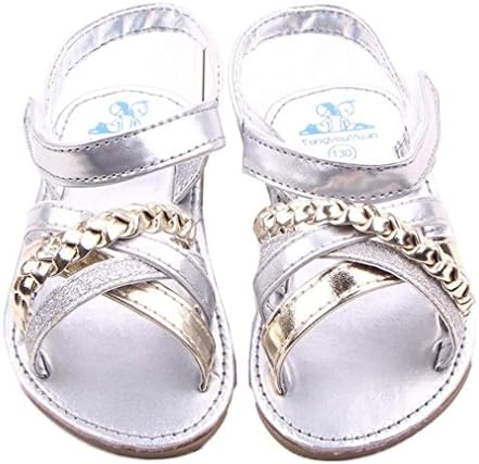 Summer Bling Newborn Baby Shoes Outdoors Toddler Princess Sandals Girls Infantil Silver 13-18 Months