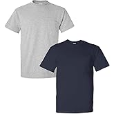 Gildan Men's DryBlend Workwear T-Shirts with Pocket, 2-Pack