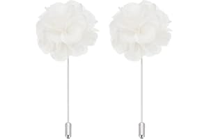PATIKIL Flower Boutonnieres Pin, Lapel Pin for Men Camellia Flower for Suit Wedding Graduation Anniversary Graduation Outfit 