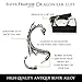 Silver Phantom Jewelry Women's Silvertone Dragon Ear Cuff Wrap Earring Gothic Jewelry (Right Ear)