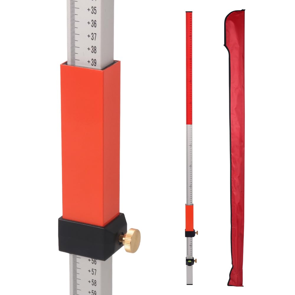 Laser Level Suit for Rotary Laser Level With Quick Lock Aluminum Rod to Measure