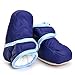 Enteer Infant Snow Boots Premium Soft Sole Anti-Slip Warm Winter Prewalker Toddler Boots (13-18months, navy)