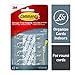 Command Cord Clips, Small, Clear, 8-Clips (17302CLRES), Organize Damage-Free