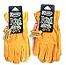 Kinco 94 Y (2-Pack) Grain Pigskin Leather Work or Gardening Gloves for Kids. Very Soft, Durable, Leather, No Break-in Period Required. Ages 7-12