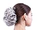 merrylight Ladies Hair Bun Chignon Hairpiece Scrunchie Hairpiece Scrunchie(Mixed Dark Grey&White-M33/60)