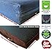 Dogbed4less Premium Gel Memory Foam Dog Bed, Durable Denim Cover with Waterproof Liner and Extra Pet Bed Case, 35