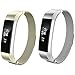 AIUNIT Fitbit Alta Bands Milanese,Fitbit Alta HR Replacement Band Small Large for Women Men Girls Boys, Loop and Magnet-Lock Design Metal Accessories Wristband Strap