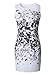 Elevesee Women's Floral Bodycon Cocktail Party Summer Dresses White Medium