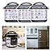 Accessories Kit for Instant Pot: 8 Pieces - Springform Cake Pan/Steamer Basket Inserts/Egg Steamer Rack/Silicone Egg Bites Molds/Oven Mitts/Magnetic Cheat Sheets Compatible with 6,8 Qt Instant Pot