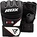 RDX MMA Gloves for Grappling Martial Arts Training | D. Cut Palm Maya Hide Leather Sparring Mitts| Perfect for Cage Fighting, Combat Sports, Punching Bag, Muay Thai & Kickboxing