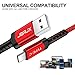 JSAUX USB Type C Cable 3A Fast Charging, [2-Pack 6.6Ft] USB-C Charge Nylon Braided Cord for Samsung Galaxy S20 S10 S9 S8,USB C Charger and More-Rose Gold
