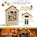 VIVOHOME Wooden LED Lighted Merry Christmas Countdown Advent Calendar with Drawers Battery Operated