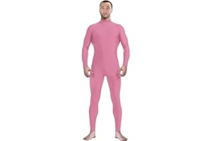 Aniler Men's and Women's Spandex Headless and Without Gloves Socks Zentai Costume Bodysuit Stretchy Cosplay Unitard Body Suit