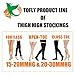 TOFLY® Medical Thigh High Compression Stockings Footless for Women & Men, Opaque Support Hose, 20-30mmHg Graduated Compression Socks with Silicone Band for Varicose Veins, Edema, DVT, 1 Pair Black M