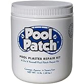 Pool Patch White Plaster Repair Kit 1.5 lb - Easy to Mix and Fast to Use Formula - Perfect for Patch Work - Waterproof, Quick-Drying, Extra Strong Bond - (coverage: approx. 3/4 sq. ft.)