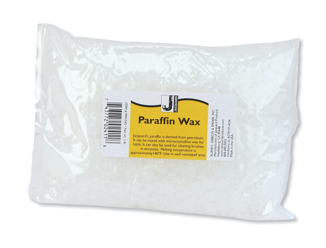 Jacquard Paraffin Wax 1lb Versatile Wax for Candle Making, Crafts, and DIY Projects Smooth Finish, Easy Melting, Long Burning Time