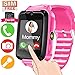Kids Smart Watch Phone with Free SIM Card & 2Batteries for 3-12 Years Toddler Girls Boys with 1.44'' HD Touch Screen 2 Way Call Camera SOS Clock Game Flashlight Electronic Learning Toy for Classroom
