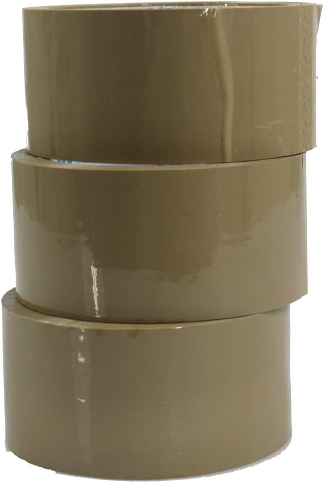 Triplast 48 mm x 66 m Value Packing Parcel Tape - Buff Brown (24 Rolls), Pack of 24