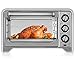 Chefman Toaster Oven, Countertop Convection Stainless Steel Oven w/Variable Temperature Control; Large 6 Slice; 6 Cooking Functions: Bake, Broil, Convection, Toast, Keep Warm & Defrost