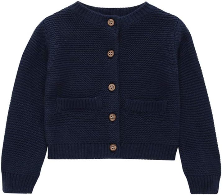 Baby Toddler Girls Princess Cardigan Knit Sweaters Winter Button Sweater Jacket Shawl