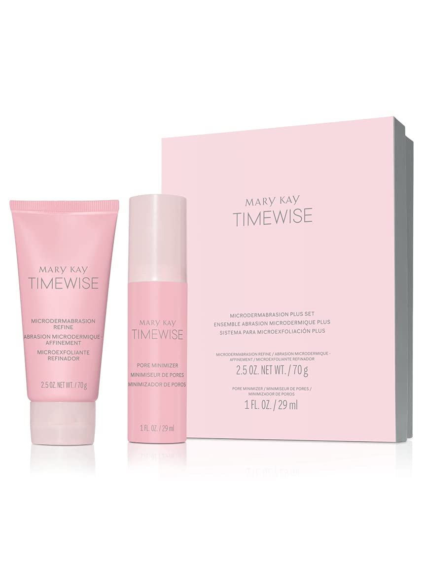 Mary Kay Timewise Microdermabrasion Plus Set - Face - Skincare Set - Microdermabrasion Kit - 70 g Refine & 29 ml Pore Minimiser