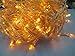 Autolizer 100 LED YELLOW Fairy String Lights Lamp for Xmas Tree Holiday Wedding Party Decoration Halloween Showcase Displays Restaurant or Bar and Home Garden - Control up to 8 modes