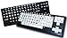 Ablenet wireless visionBoard keyboard - black keys with white letters - Product Number: 12000025