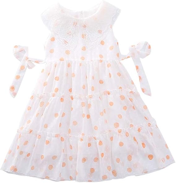 Amazon 実りの秋 ガールズワンピース 夏 ノースリーブ プリンセス風 女の子 ドレス 子供服 女児 キッズ ジュニア お嬢様 可愛い 良い肌触り 通園 通学 発表会 フォーマル ワンピース チュニック 通販