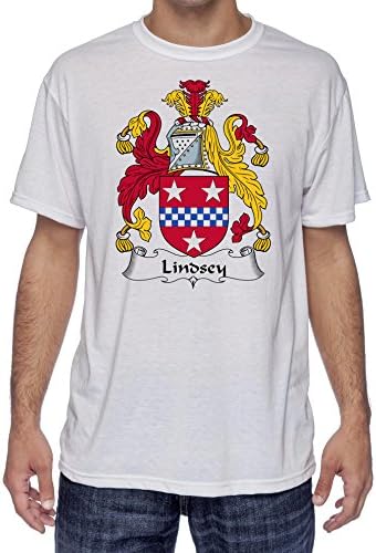 Carpe Diem Designs Lindsey Coat of Arms-Family Crest, Moister Wicking Sports T-Shirt XX-Large White