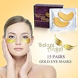 Anti-Aging, Anti-puffiness, Soothing, Firming, Moisturizing, 24K GOLD COLLAGEN Eye Treatment Mask by Deluxe Angel