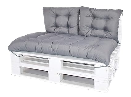 Mayaadi Home Palettenkissen Rückenkissen Euro Paletten Palettenauflage MH-DA-01 Grau 60x40x10cm
