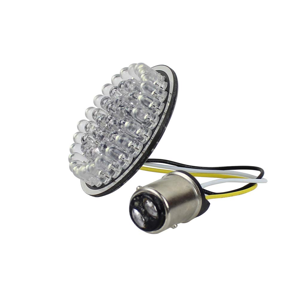 Motorcycle Headlight 5.75 Inch 5 3/4 Round LED Projection Headlight+2