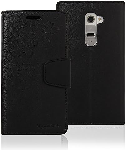 LG G2 Case, [Drop Protection] Goospery Sonata Diary Wallet Synthetic Leather Case [ID Credit Card Slots &amp; Cash Compartment] with Stand Flip Cover for LG G2 II - Black