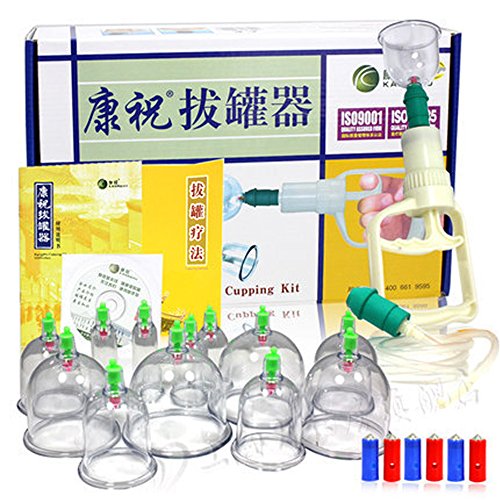12 cups cupping set Biomagnetic Chinese Cupping Therapy Set Canister vacuum ordinary magnetic