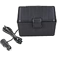 Koolatron 12V Heating Lunch Box Stove, 1.6 Qt (1.5 L), Black, 6 ft (1.8m) Power Cord, Heats to 300F (149C), Built-In Cord Storage, Classic Construction Worker Lunchbox, for Car, SUV, Pickup Truck
