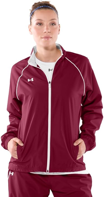 maroon under armour jacket