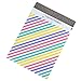 Inspired Mailers - Poly Mailers 10x13-100 Pack - Pastel Stripes - Mailing Bags - Cute Bags for Packaging - Shirt Packaging Bags - Packing Envelopes for Shipping