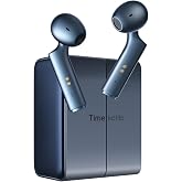 Timekettle W4 Translation Earbuds with AI Correction, Blue | Bone-Voiceprint Sensor for Clear Voice in Noise, GDPR Privacy, Bluetooth, iOS/Android App for Business and Relationships