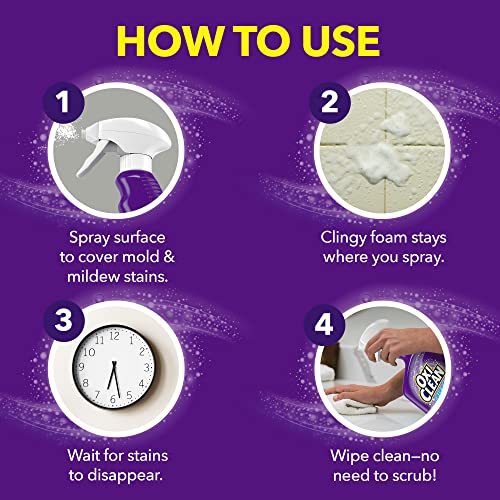 Kaboom Mold & Mildew Stain Remover with Bleach No Drip Foam, 30 oz. (30