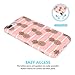 iPhone 7 Plus Case, iPhone 8 Plus Case, JAHOLAN Shiny Gold Pineapple Baby Pink Design Clear Bumper TPU Soft Rubber Silicone Cover Phone Case for Apple iPhone 7 Plus/iPhone 8 Plus