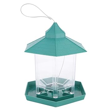 Jeffergarden Outdoor Garden Plastic Transparent Hanging Bird