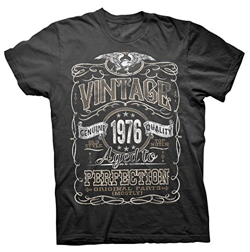 Vintage Aged To Perfection 1976 - Distressed Print - 40th Birthday Gift T-shirt